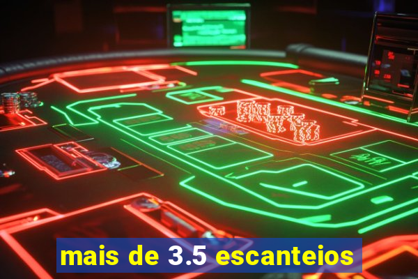 mais de 3.5 escanteios